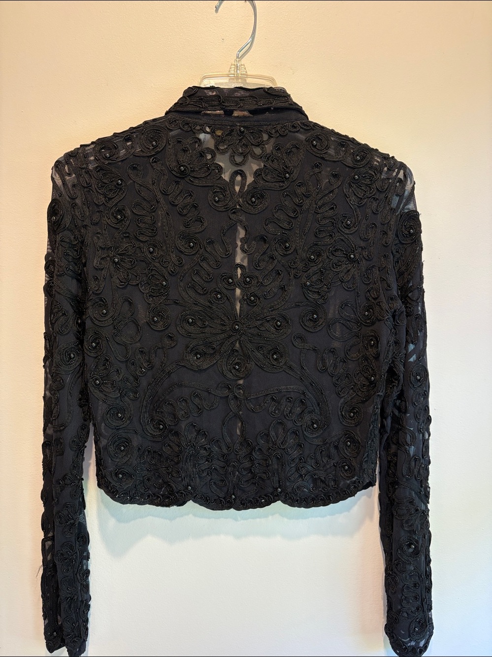 Vintage Cache beaded top size large - Picture 5 of 6